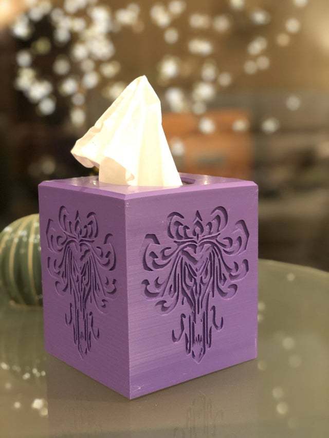Haunted Mansion wallpaper inspired tissue box