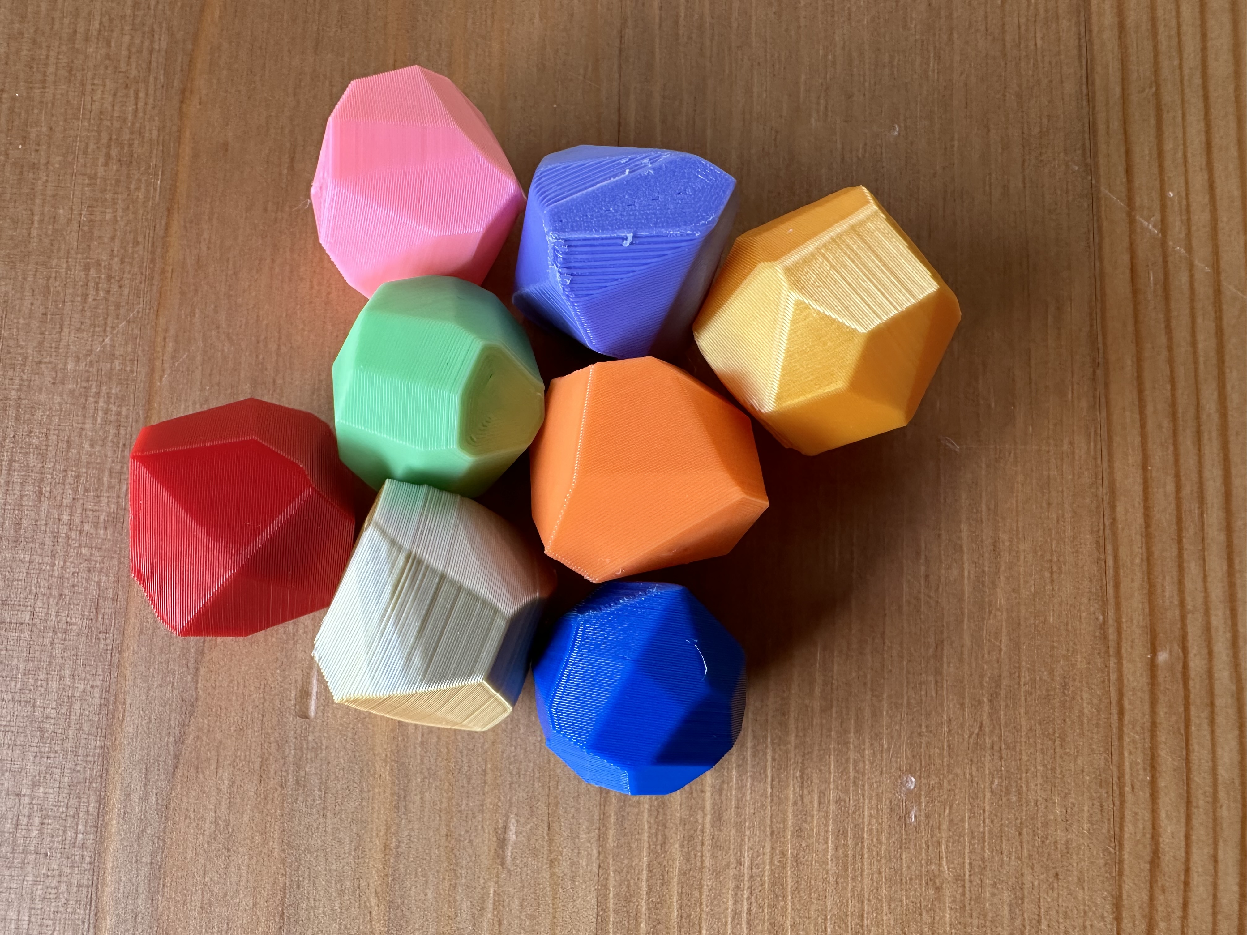Fidget Gems and rocks (about 20mm)  for treasure chests, gold hordes, general models, D&D, games, dioramas etc.