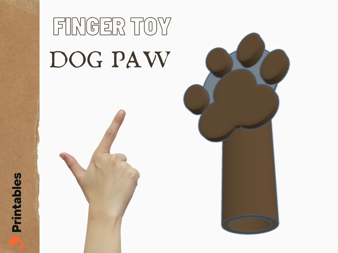 Dog Paw | Finger Toy by Vydūnas | Download free STL model | Printables.com