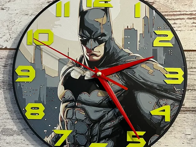 Batman Clock (Filament Painting)