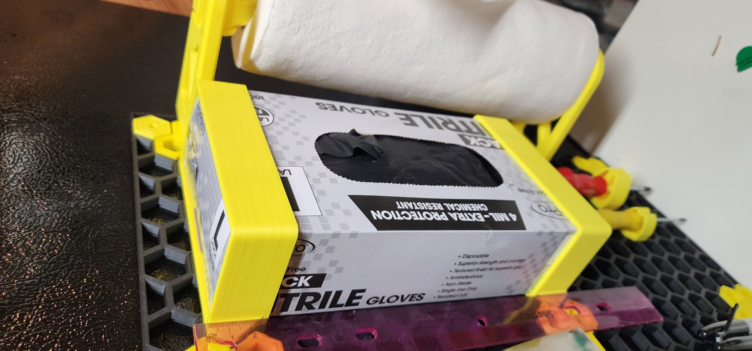 Honeycomb Storage Wall Glove Box Holder