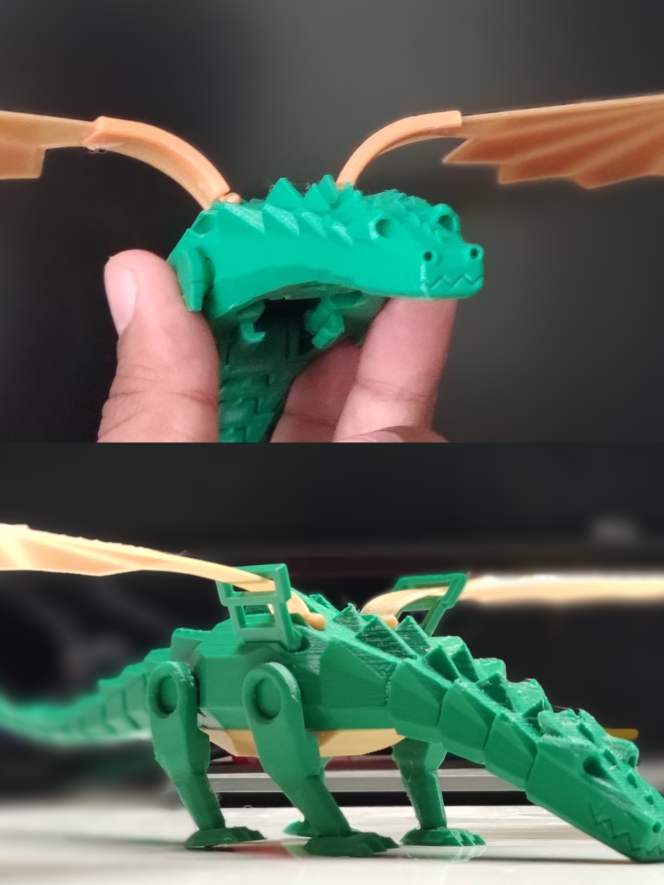 Articulated Winged Dragon by occupied_brain | Download free STL model ...