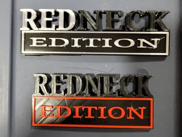 Redneck Edition truck Emblem