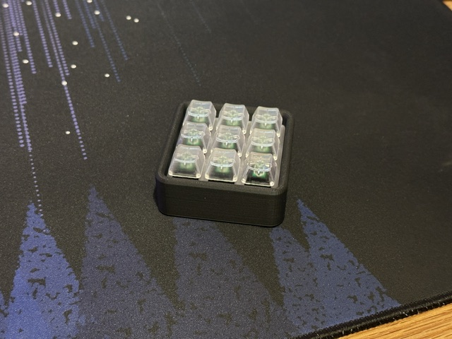 3x3 Macropad for Cherry MX switches with USB-C