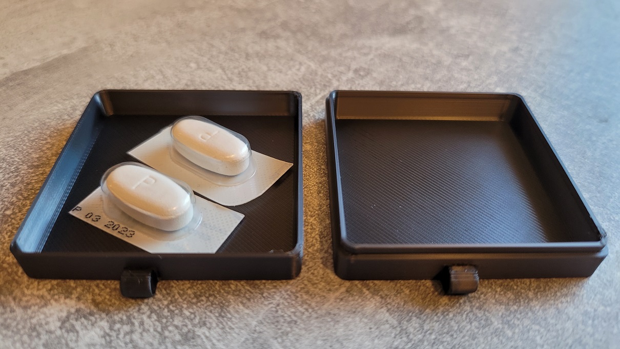 Miniatura 2 do modelo 3D 1 hour pillbox