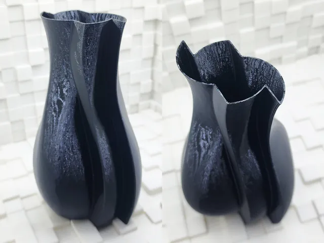 Shifted Spiral Flower Vases