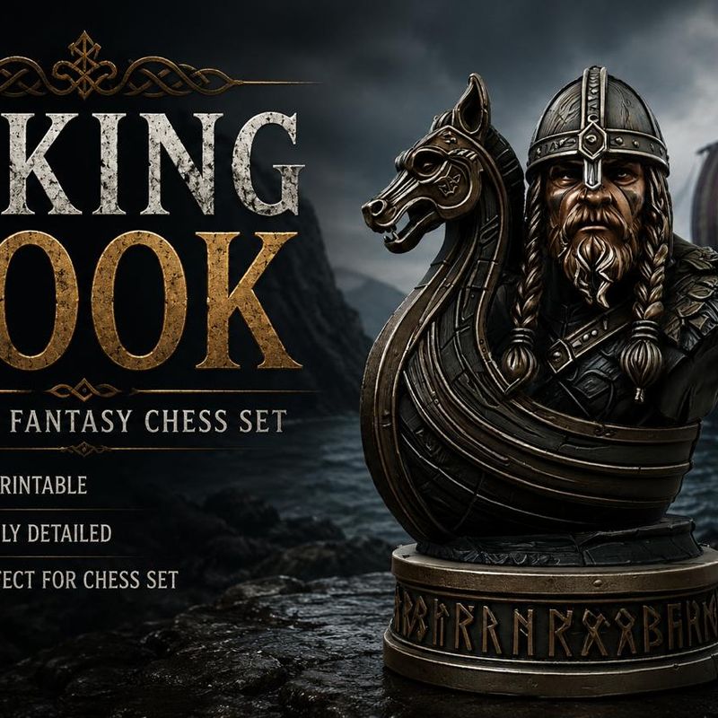 Viking Rook – Part of a Fantasy Chess Set by Zuzu3D | Download free STL ...