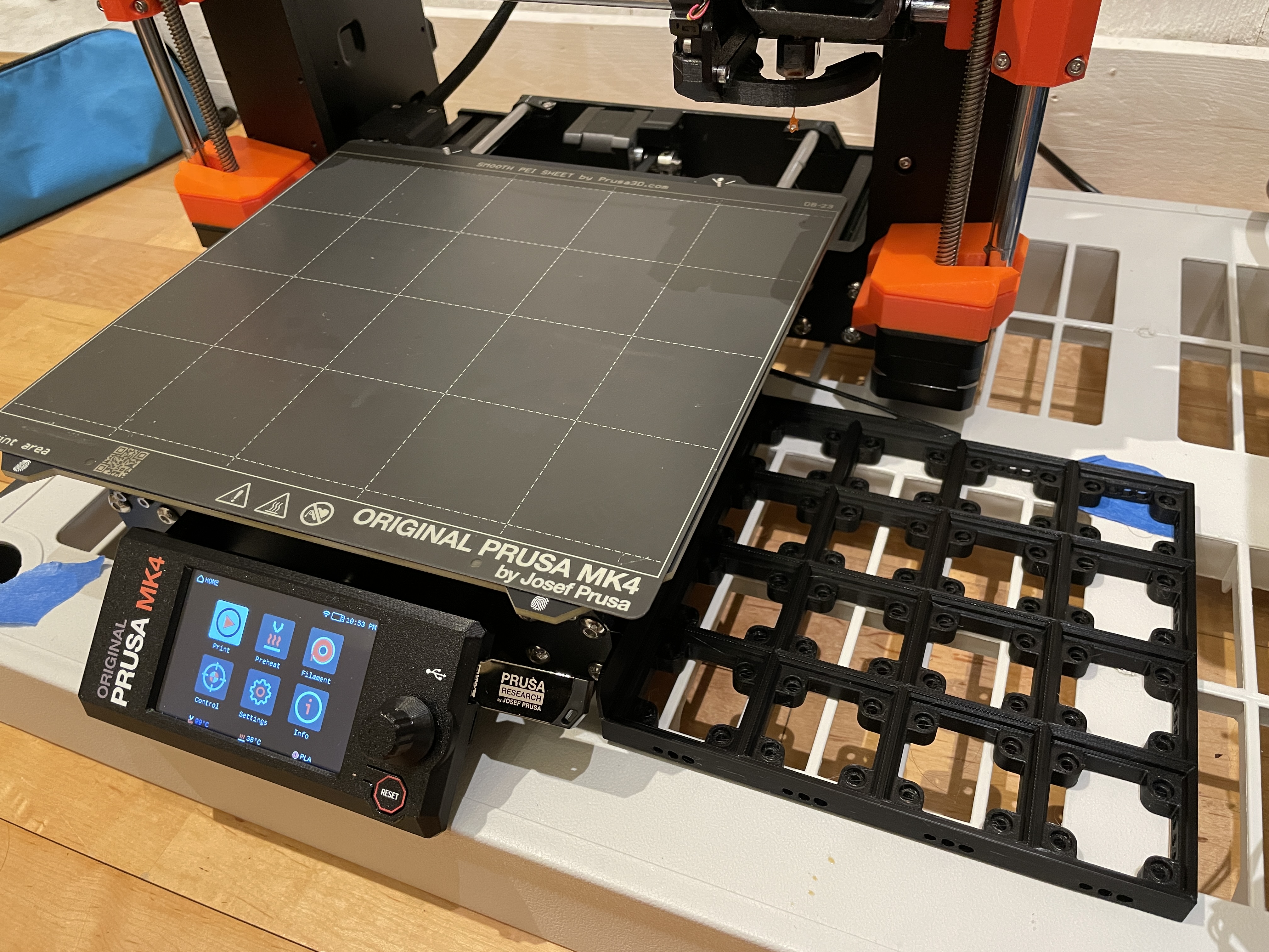 Prusa Mk4 Expandable Gridfinity Base
