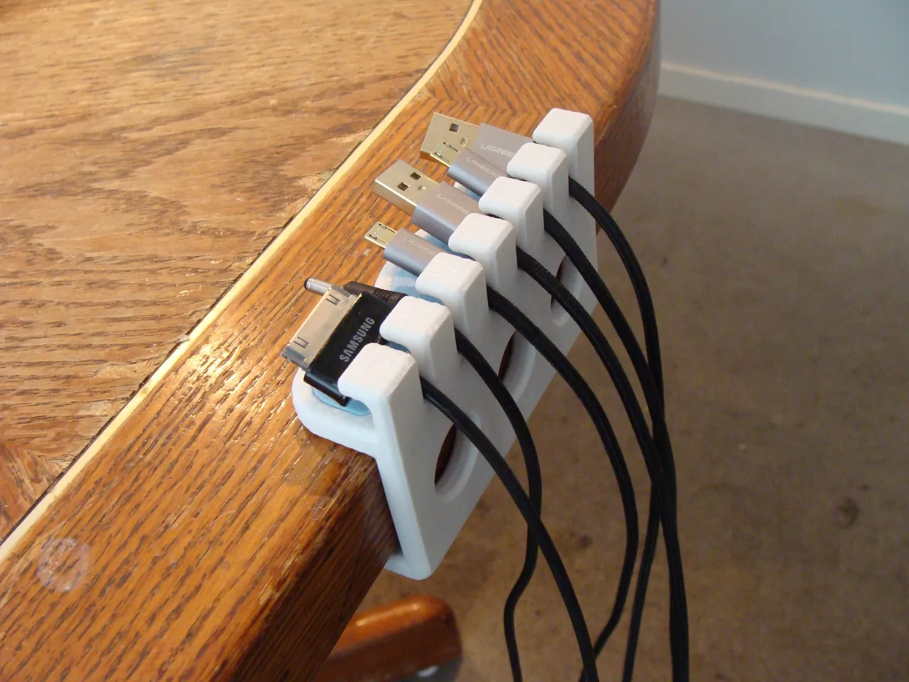 USB Cable Organizer Rack Sorter 3d model. Free download.