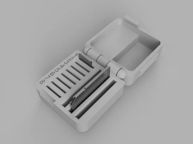 One print 8 MicroSD + 3 SD card box (4x4x3cm)