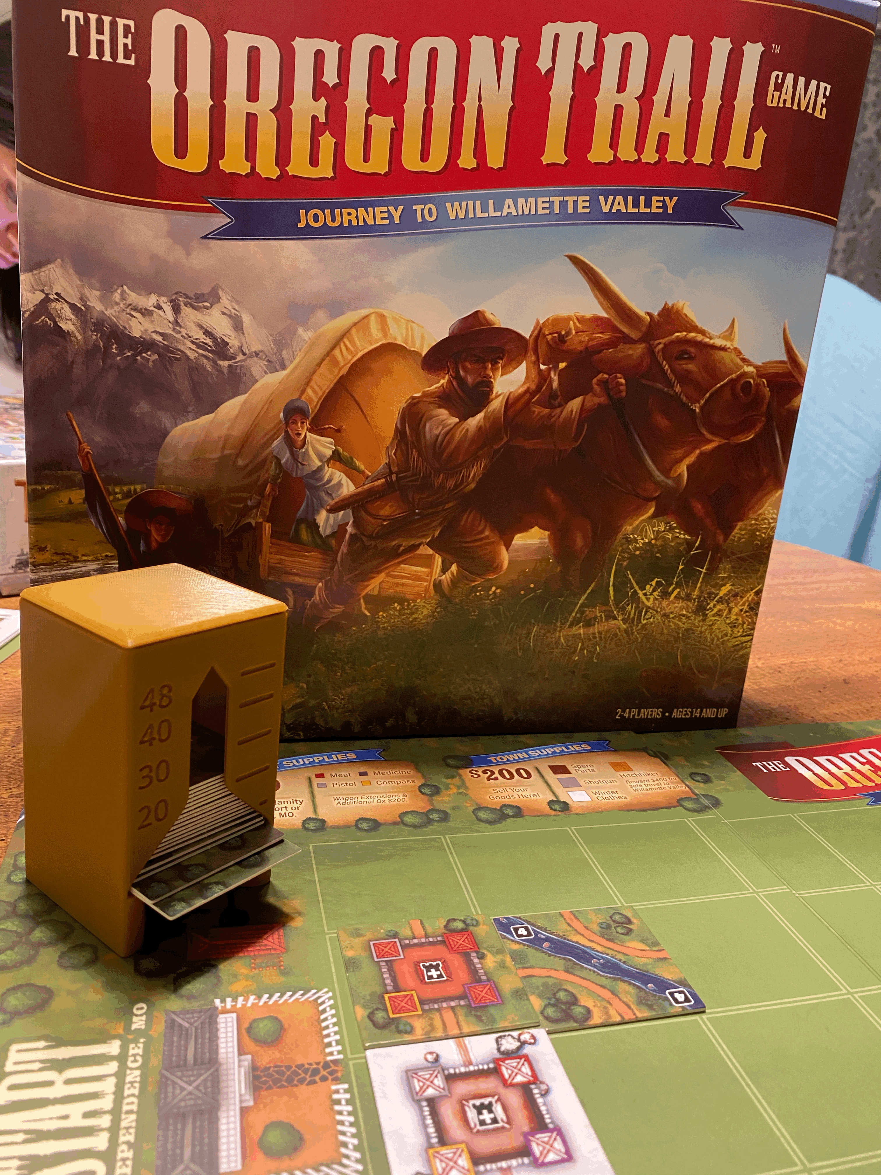 Board Game Tile Dispenser The Oregon Trail
