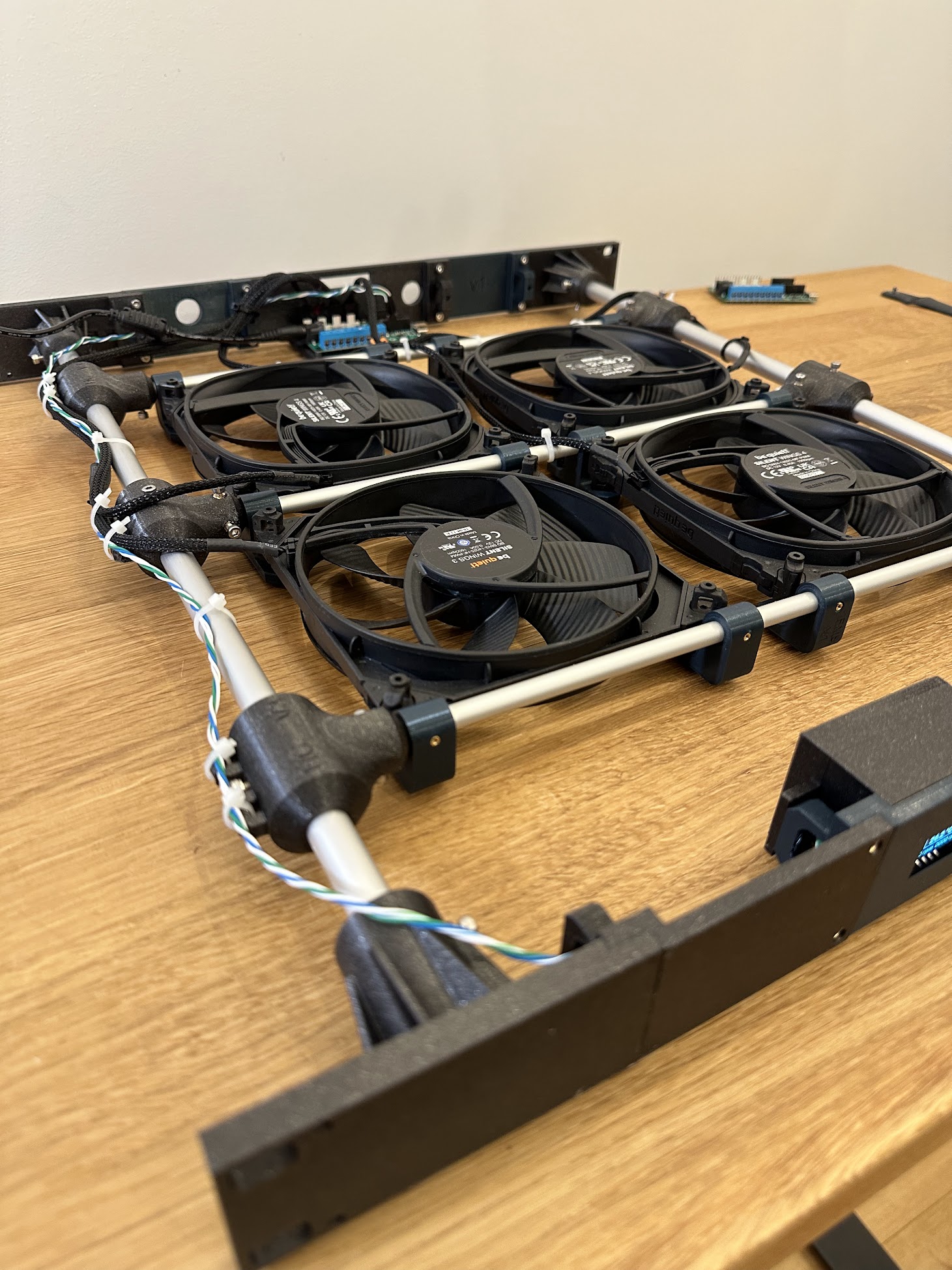 1u rack fan shelf