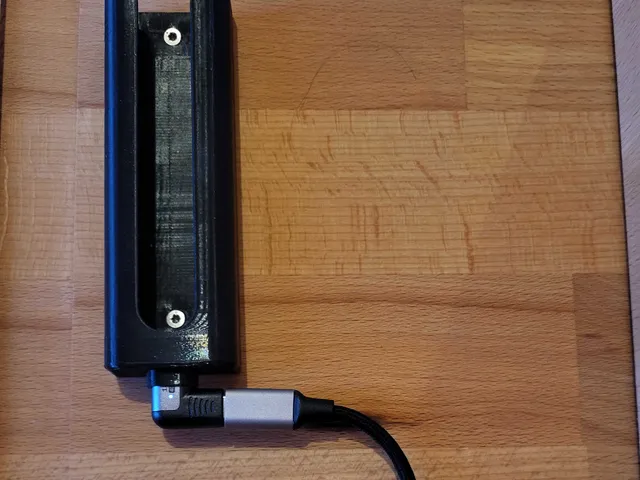 Samsung remote under desk mount with hole for magnetic charging