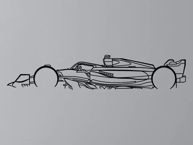 Mercedes F1 Silhouette Wall Art
