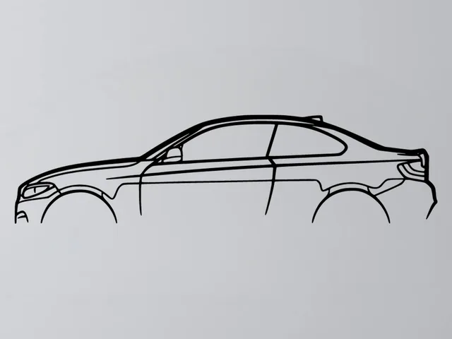 BMW M4 Silhouette Wall Art