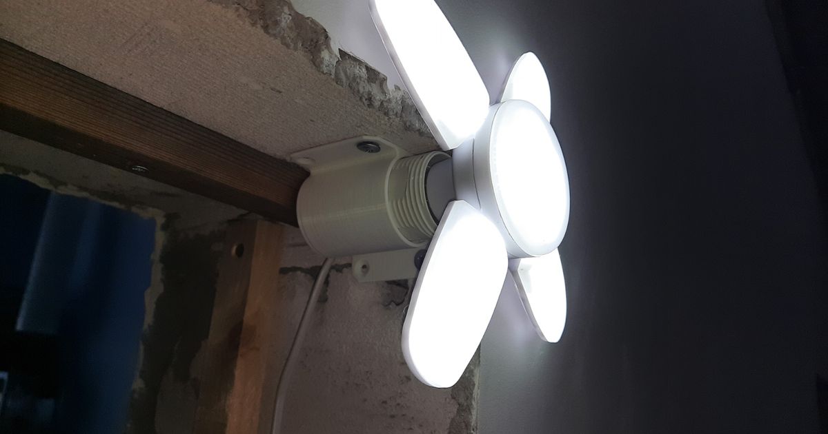 Light Bulb Socket Mount por albo Descargar modelo STL gratuito