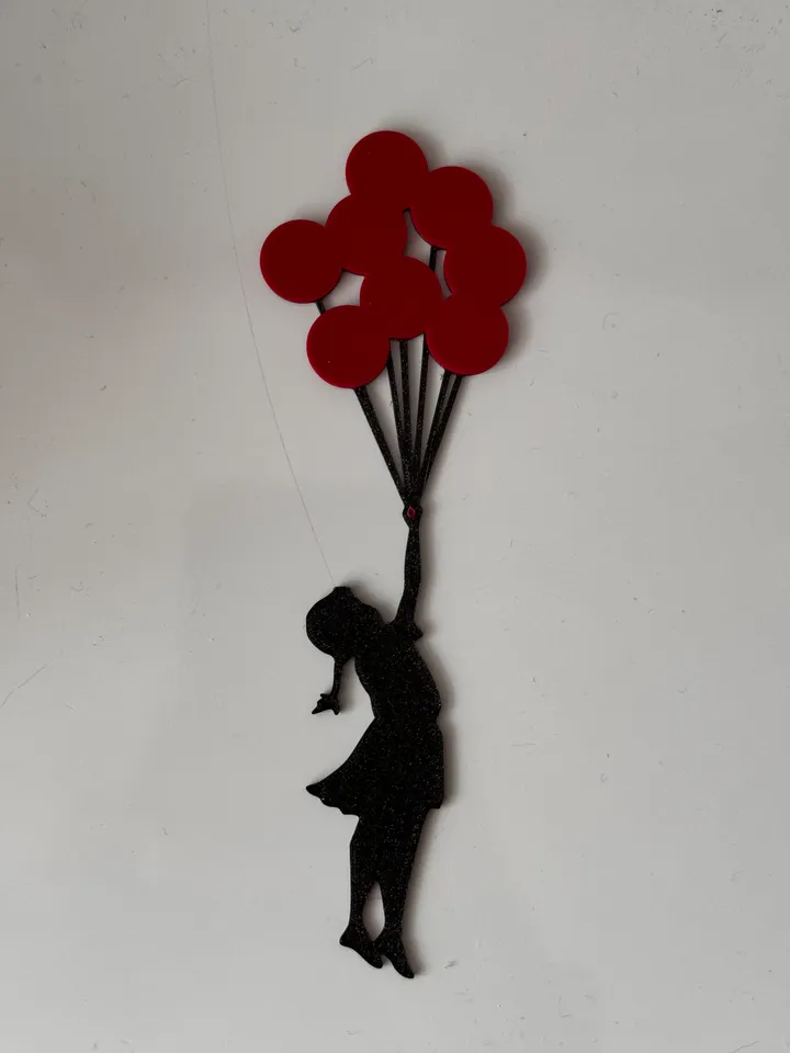 Banksy's Flying Balloon Girl by jedisct1 | Download free STL model |  Printables.com