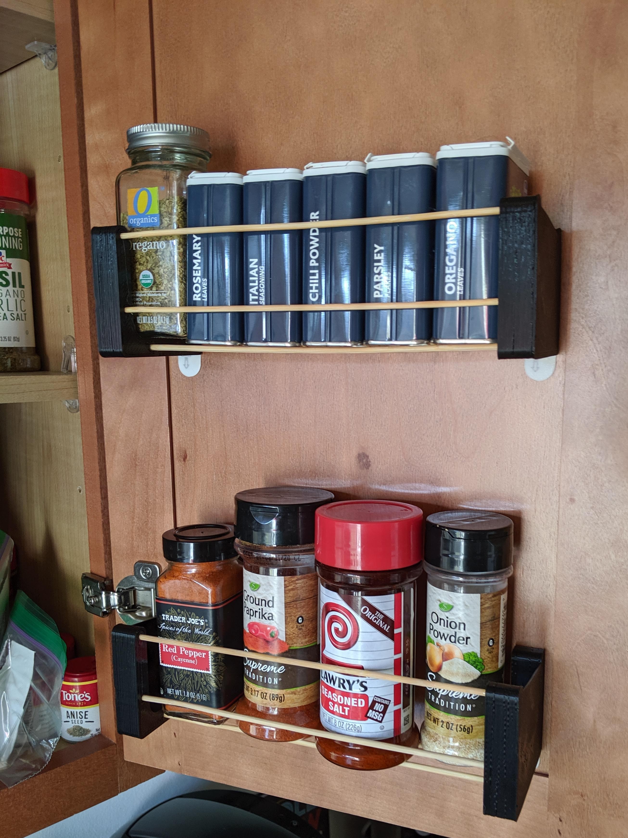 Command strip best sale spice shelf