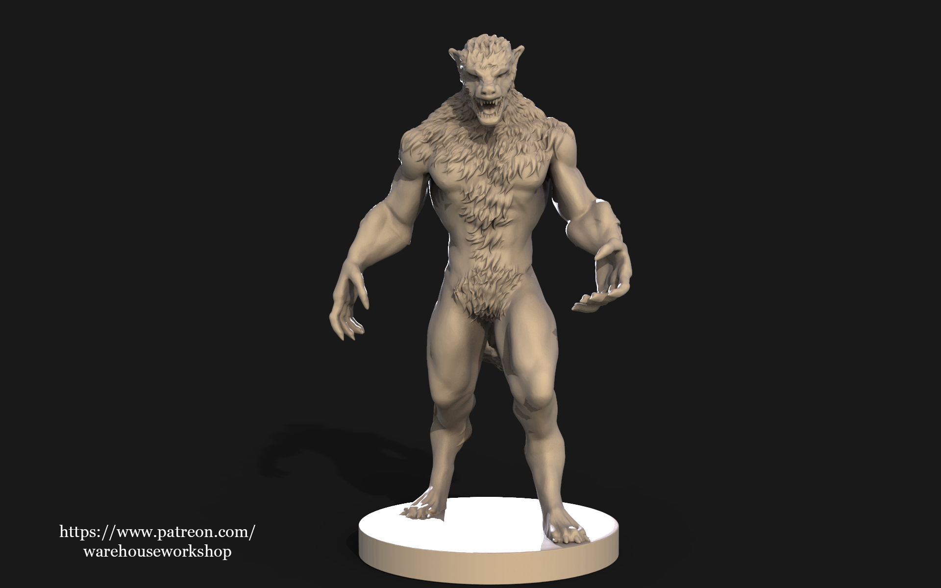 Miniatura 2 do modelo 3D Werewolf