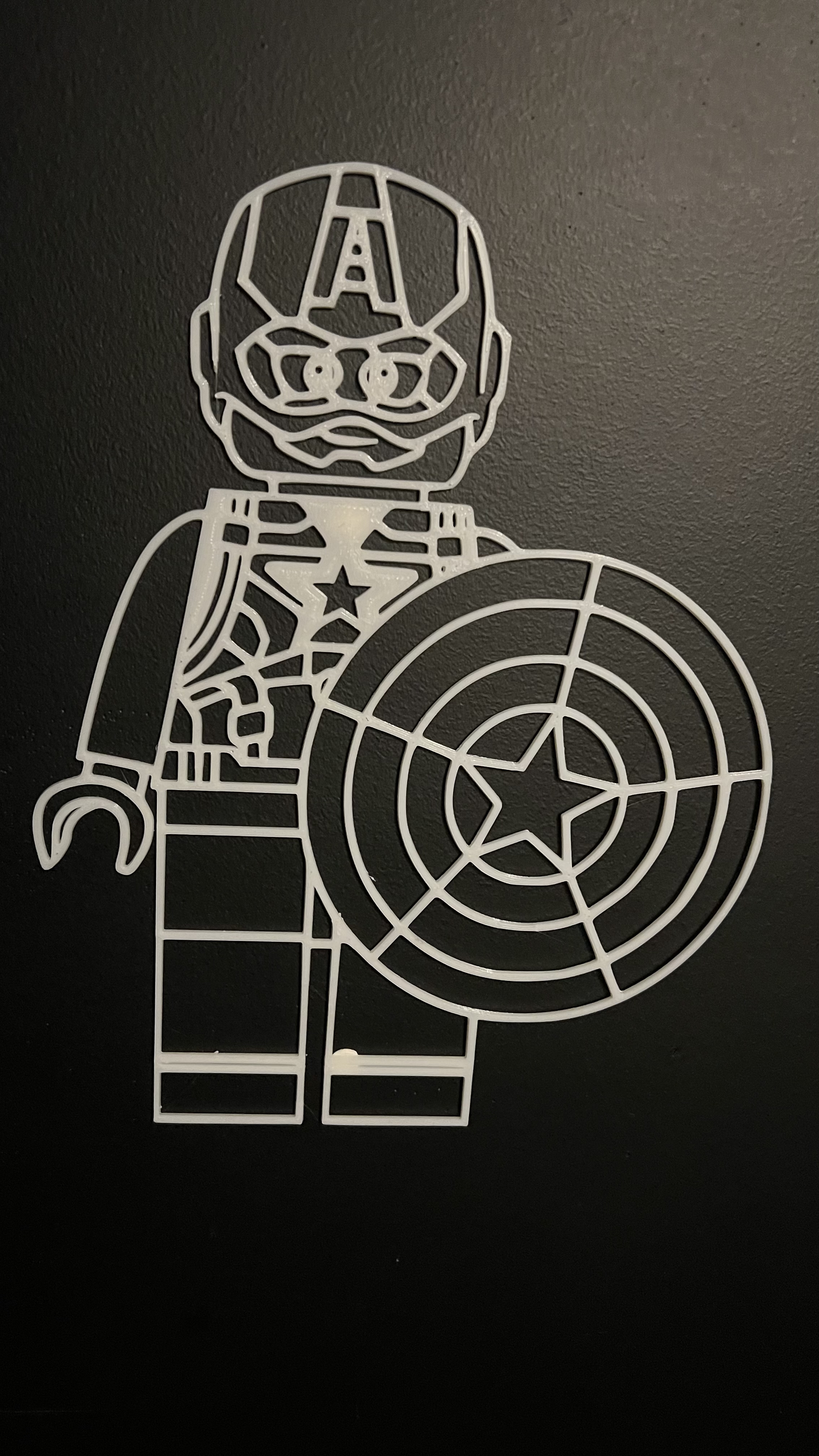 Lego Captain America Wall Art