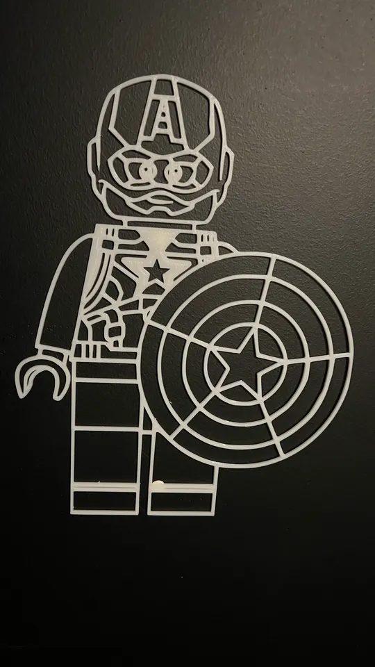 Lego captain 2024 america decals