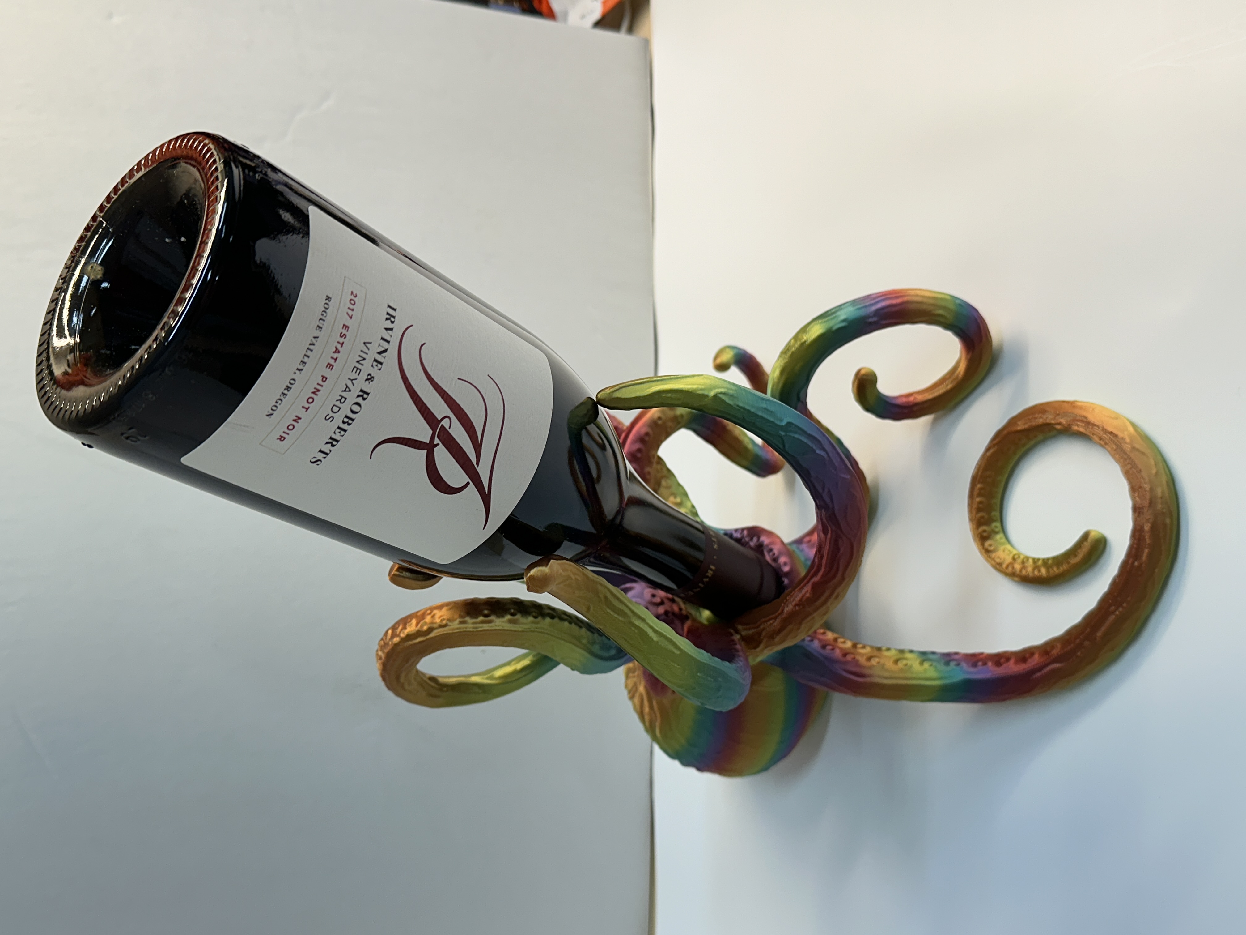Miniatura 5 do modelo 3D Octopus Wine bottle holder