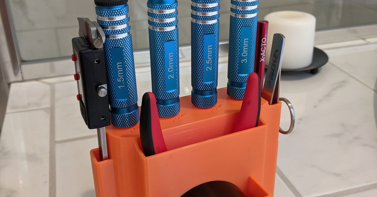 Desktop Tool Organizer by SquishinStix Download free STL model