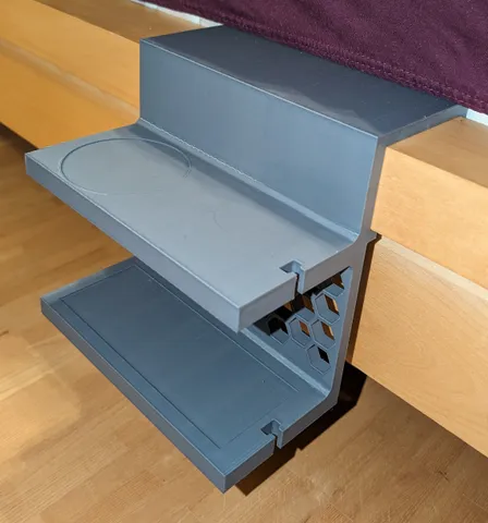 Bedside shelf for MALM Beds