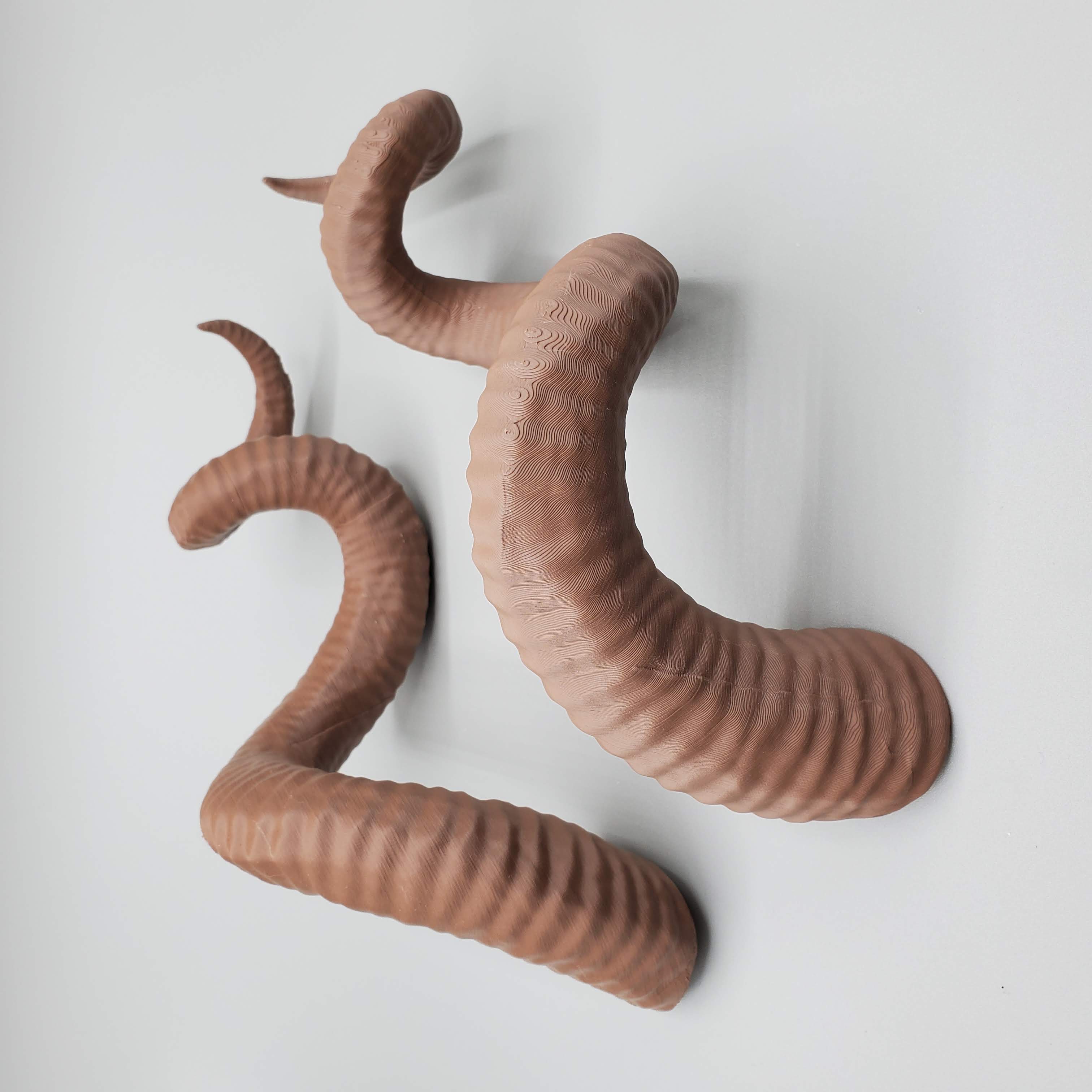 Bianca | Large Twisted Horns by Shadowfall Workshop | Printables Store