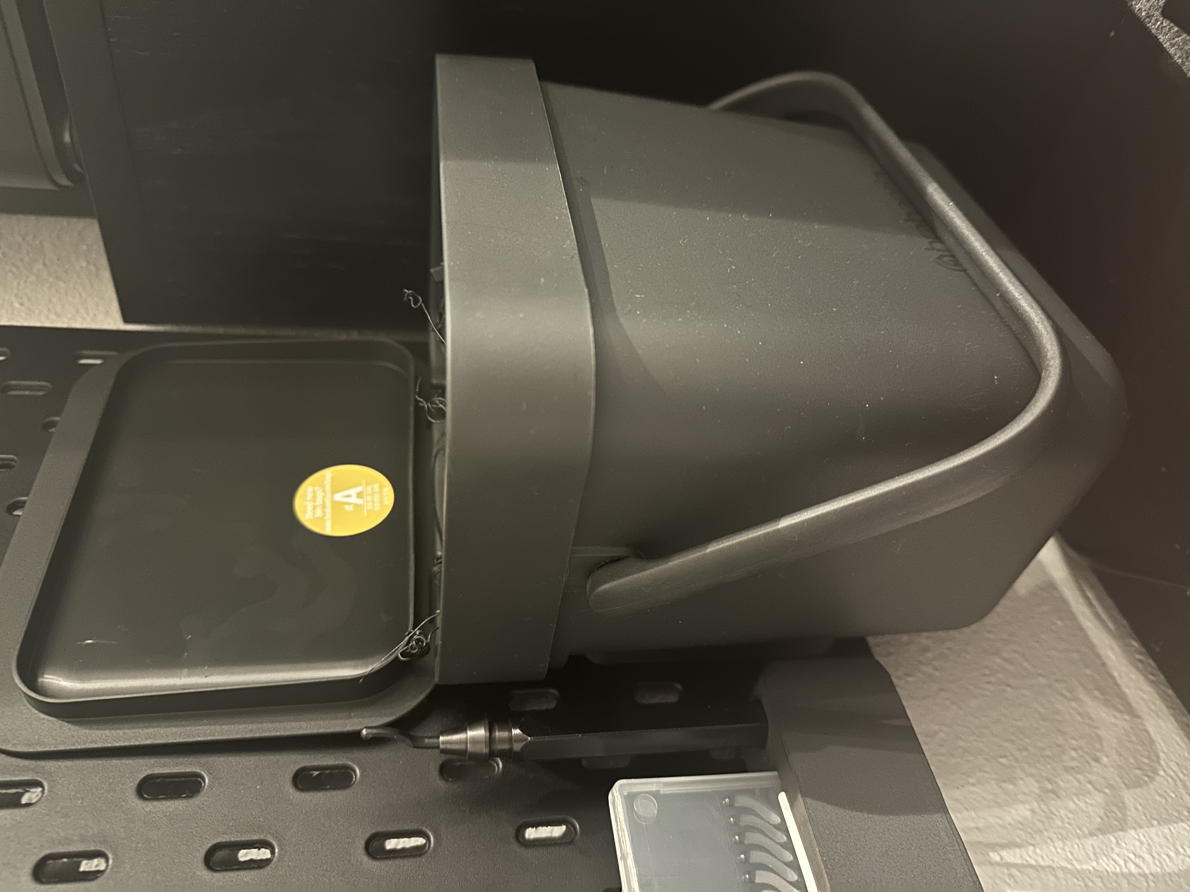IKEA Skadis mount for Brabantia Sort&Go container 3D model thumbnail