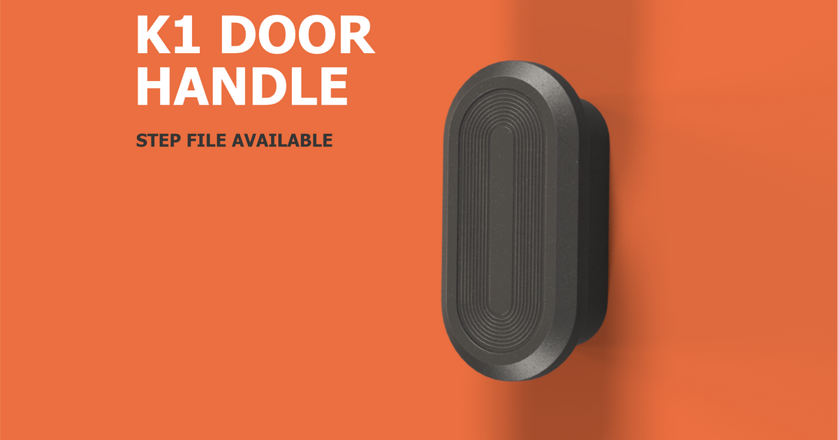 Creality K1 Door Handle CAD by Henlor Download free STL model