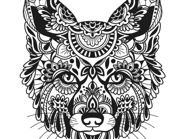 Fox mandala illustration