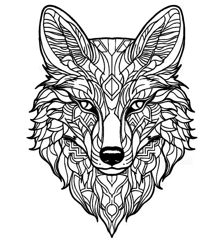 wolf mandala by Arc Studio | Download free STL model | Printables.com