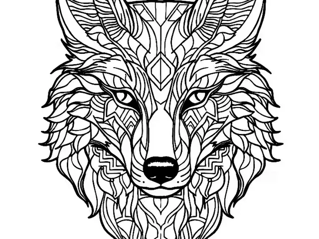 wolf mandala