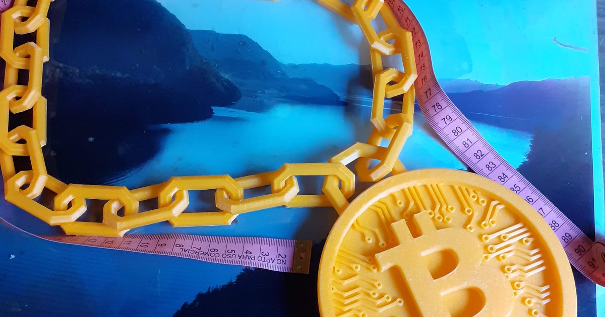 Bitcon Chain (Print in Place) by meplov | Printables Store