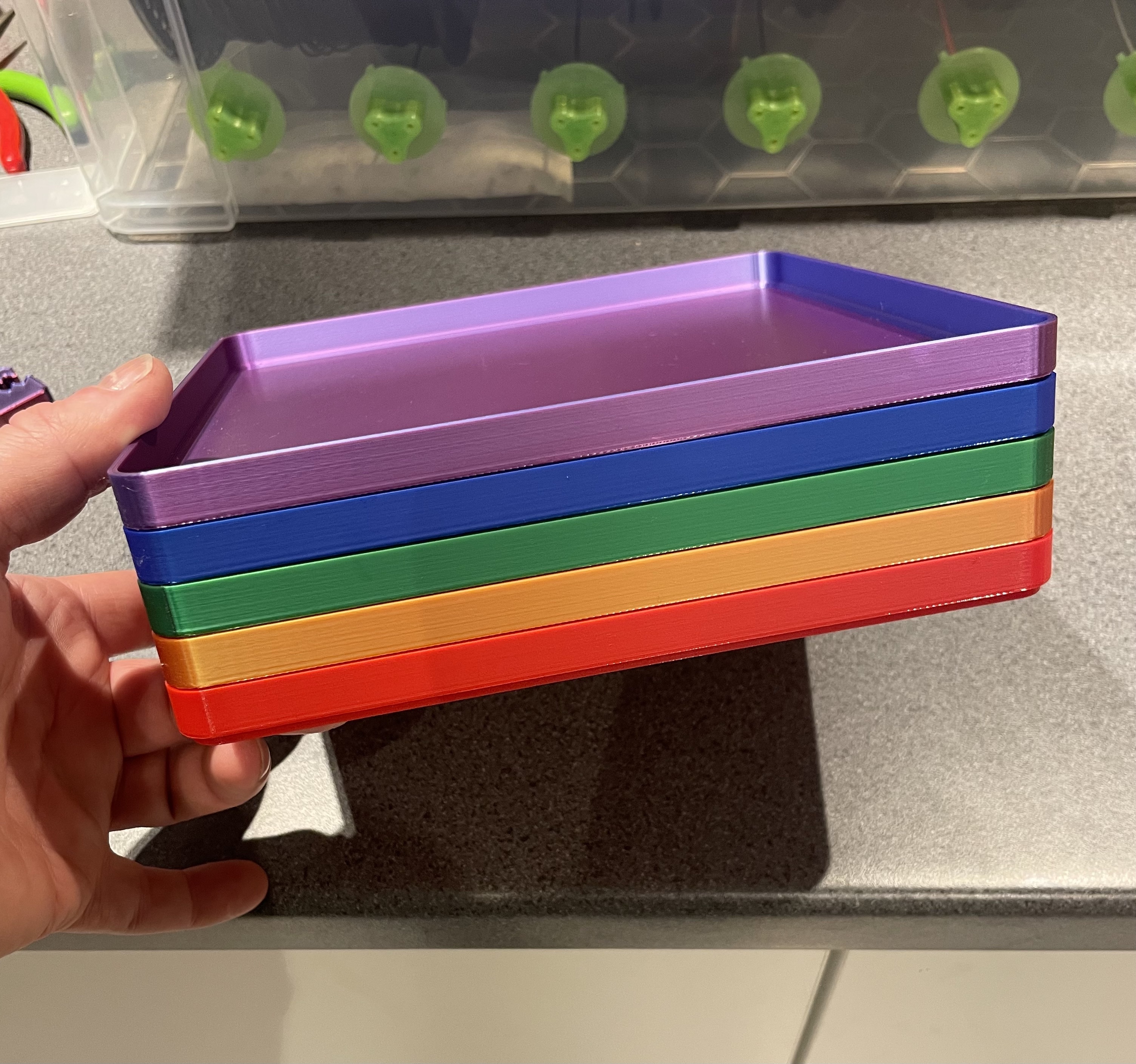Miniatura 5 do modelo 3D Stackable Tray