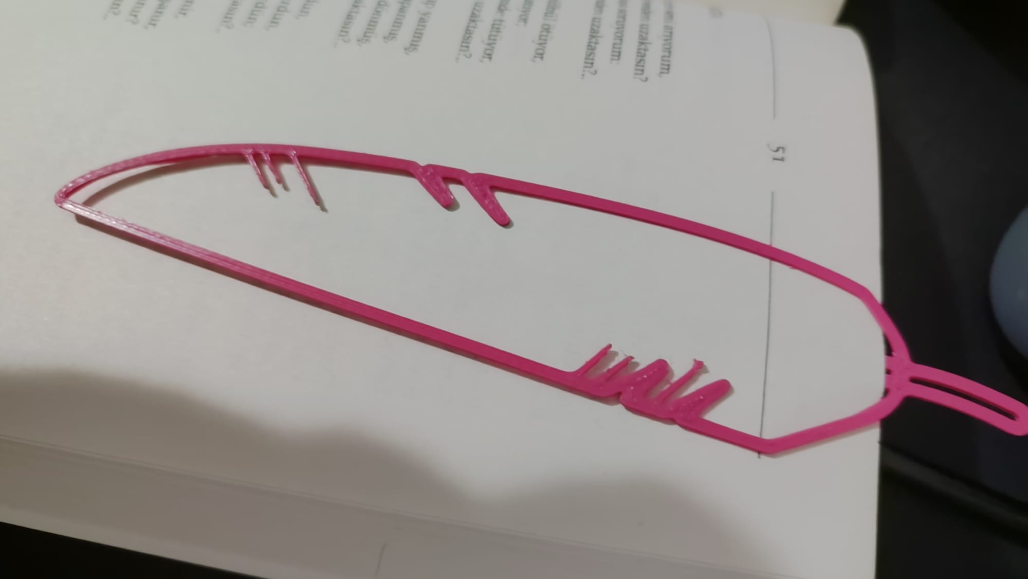 Miniatura 3 do modelo 3D Eagle feather bookmark