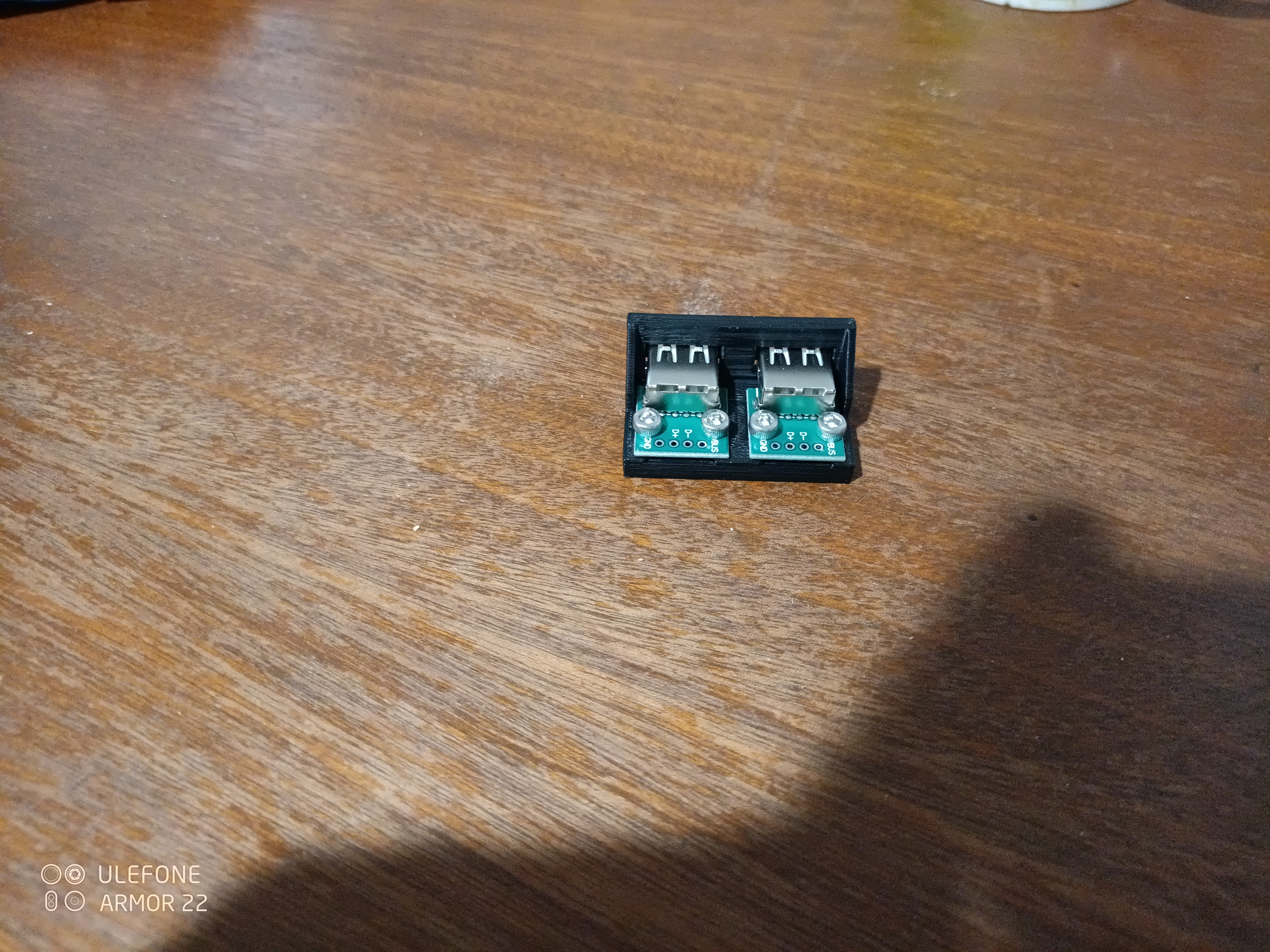 front mount dual USB Type A Female Breakout borads
