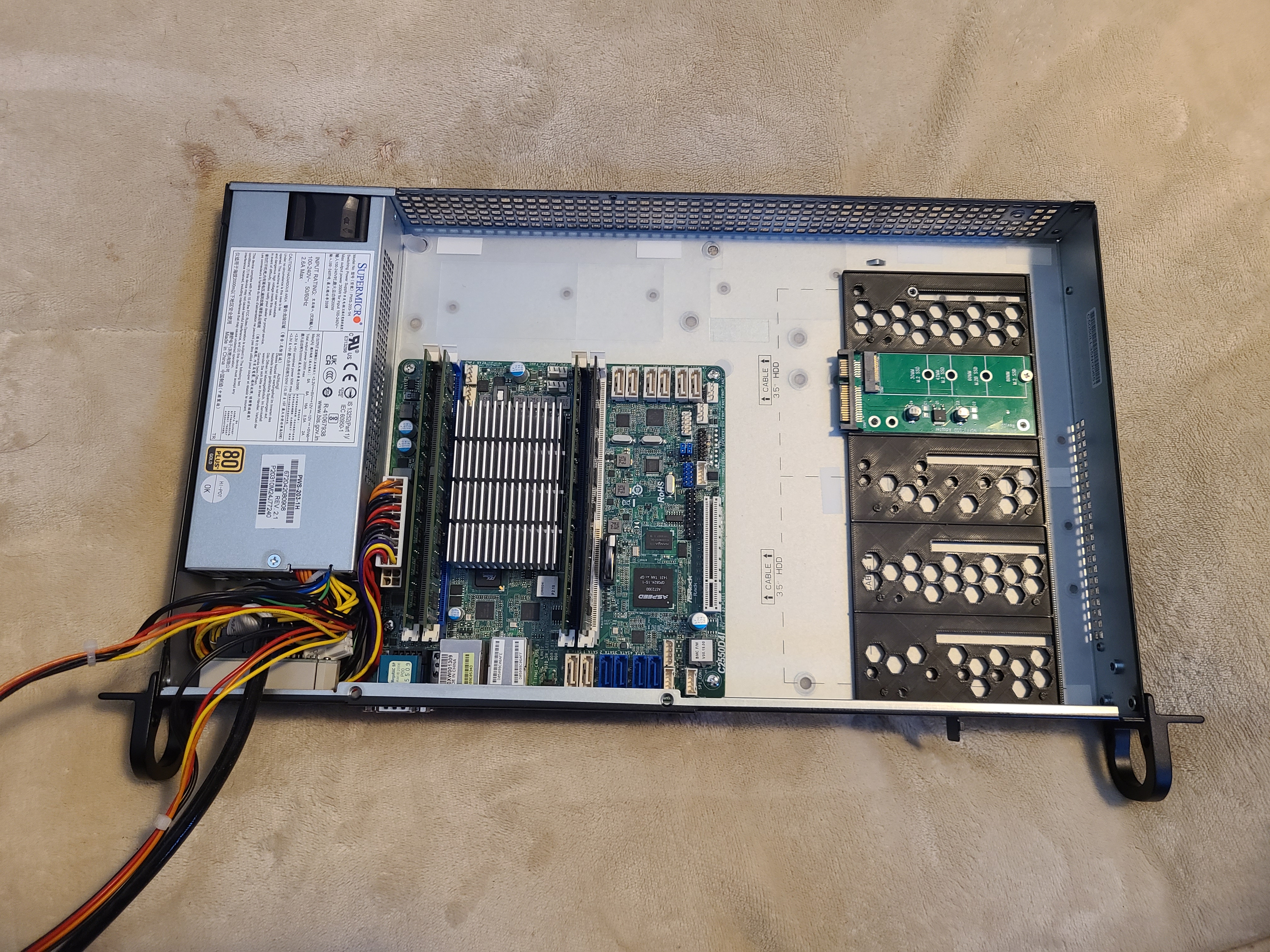 Supermicro SC505 Case m.2 adapter mount adapter