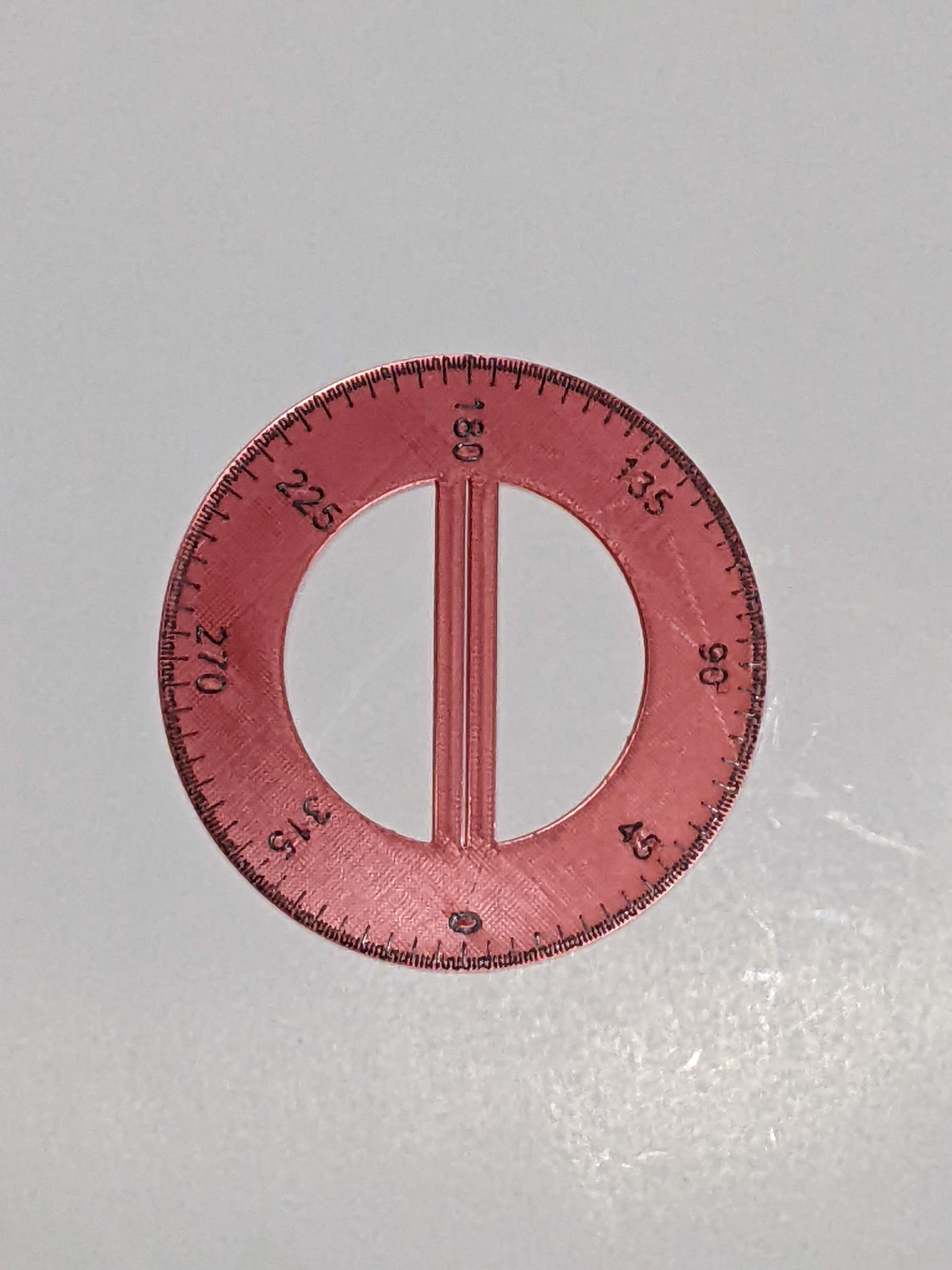 360 Deg Protractor by vulcan Download free STL model