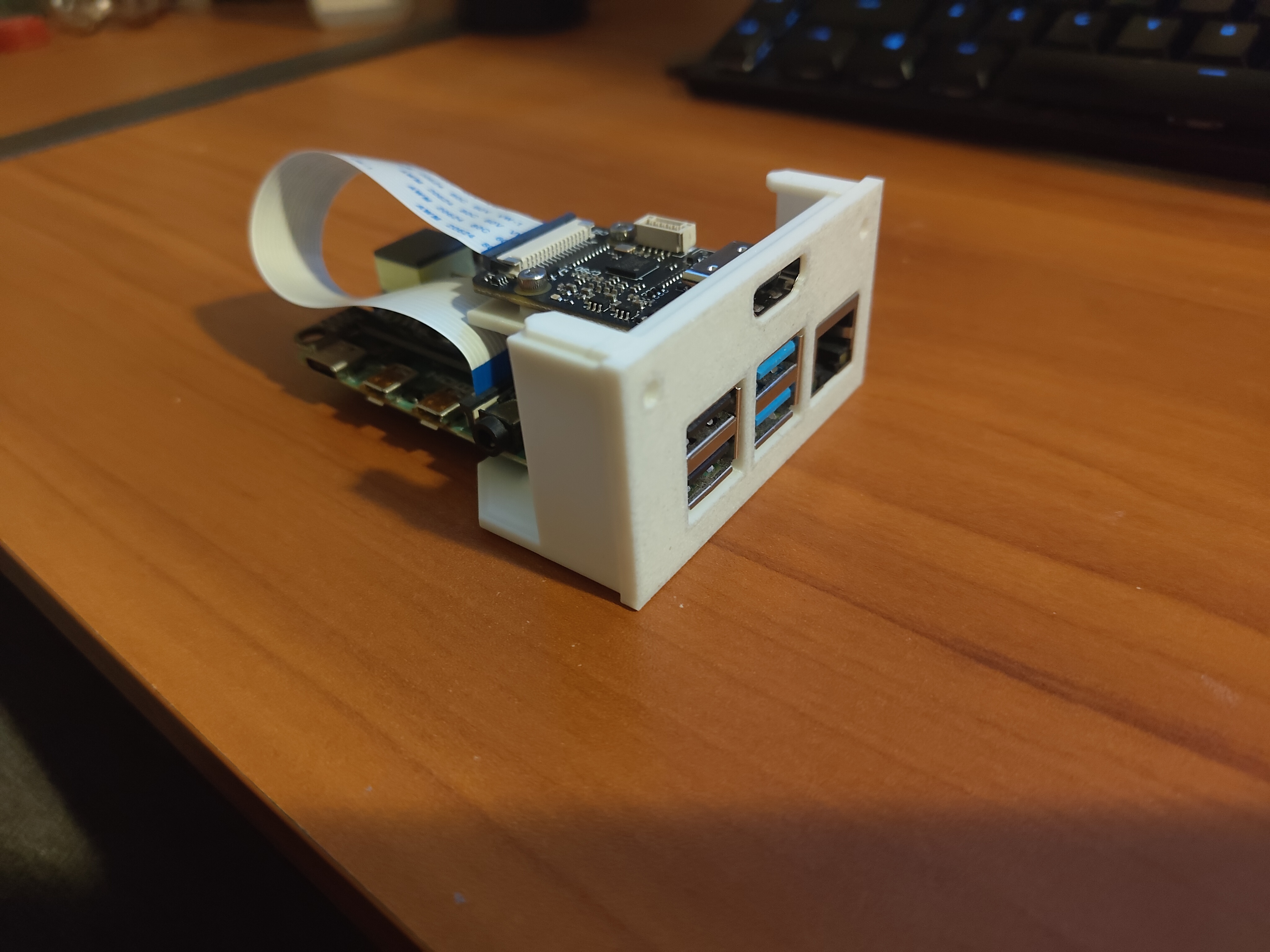 PIKVM Pi 4 Tray 3D model thumbnail