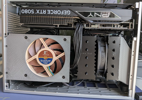 NCASE M2 ITX 120mm inverted layout case fan bracket