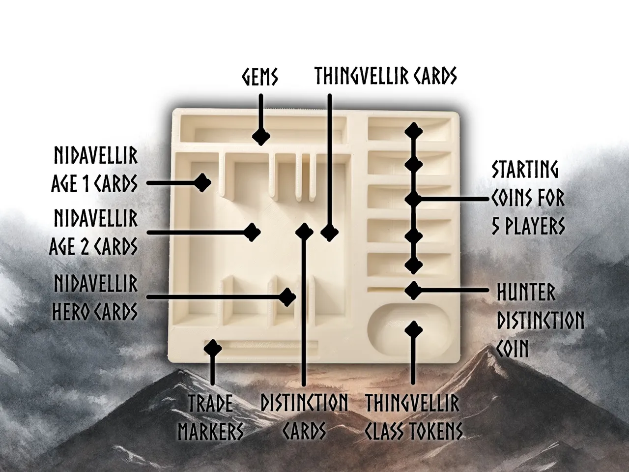 Nidavellir & Thingvellir Minitature Insert by vzom | Download free STL  model | Printables.com