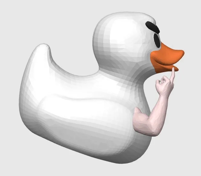 Duck You - Multicolor von Deltree3D, Kostenloses STL-Modell herunterladen