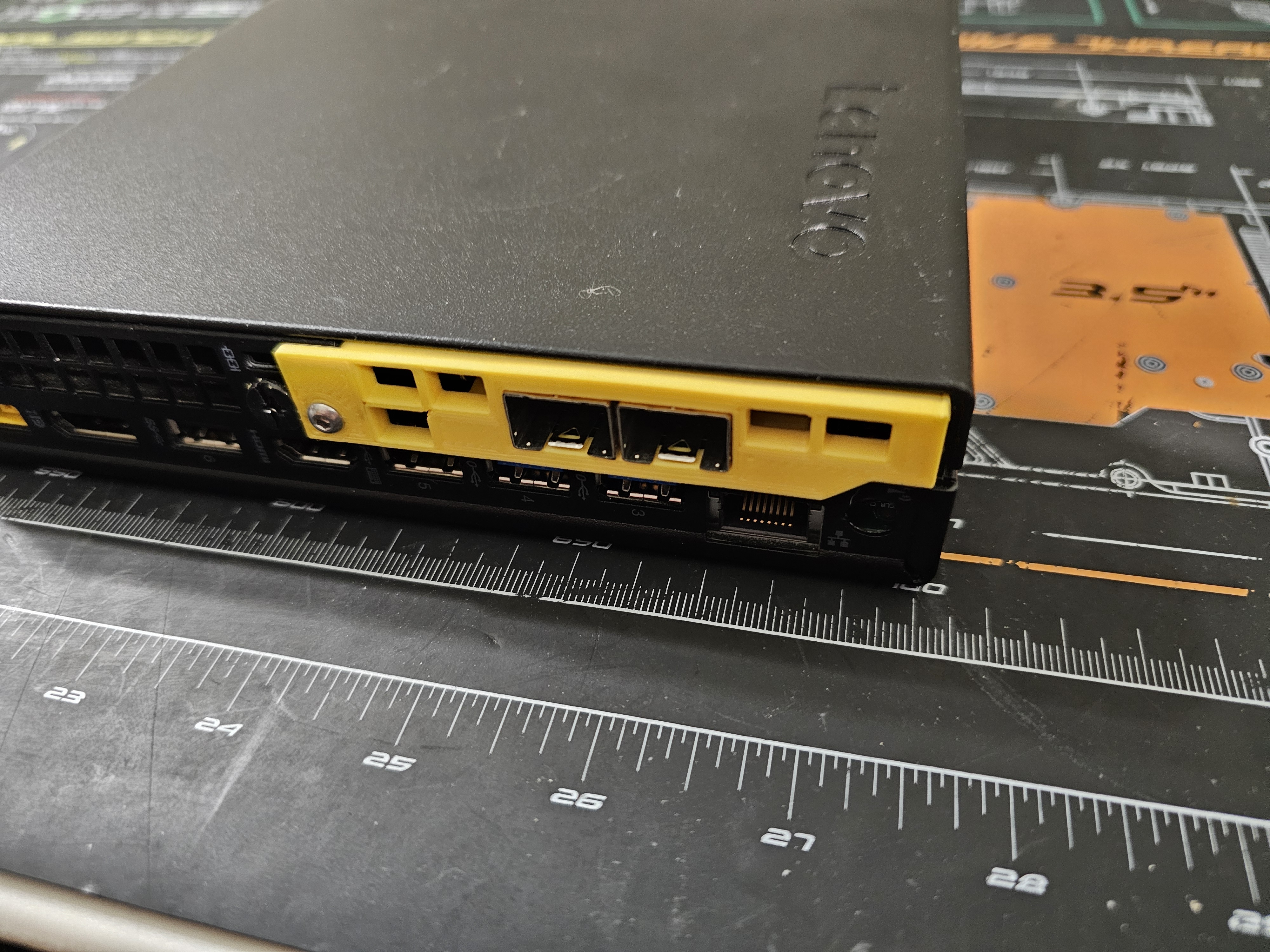 NIC bracket for HP 546SFP+/Connectx-3 in m720q