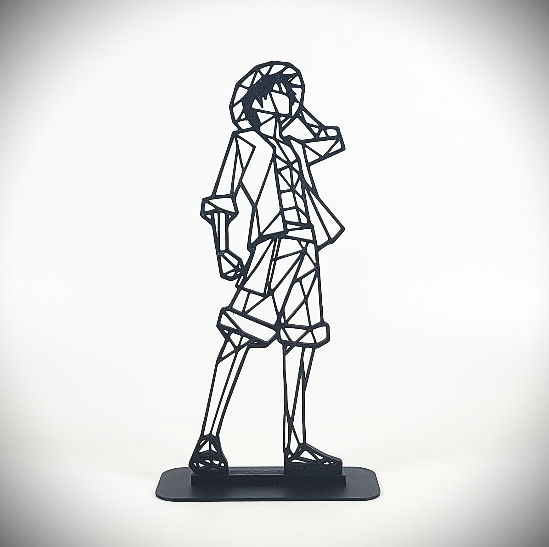 Low Poly Geometric Luffy - One Piece