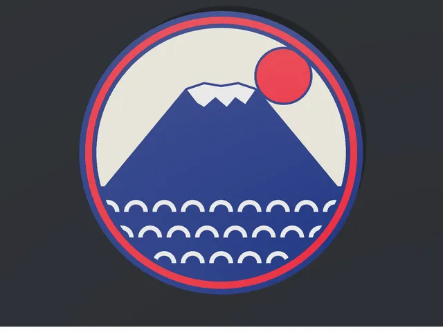 Japanese Coasters - Mount Fuji & Seigaiha Waves, 4 Colours