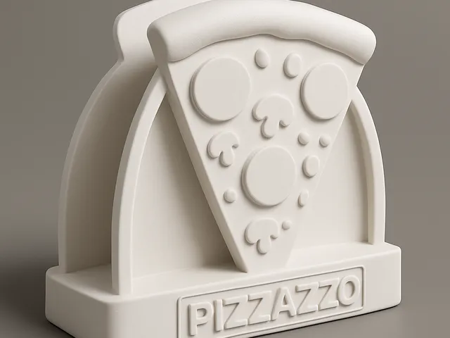 Customizable Pizza Place / Restaurant Napkin Holder