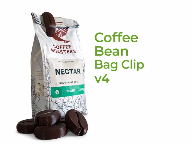 The Coffee Bean Bag Clip - strong and stylish