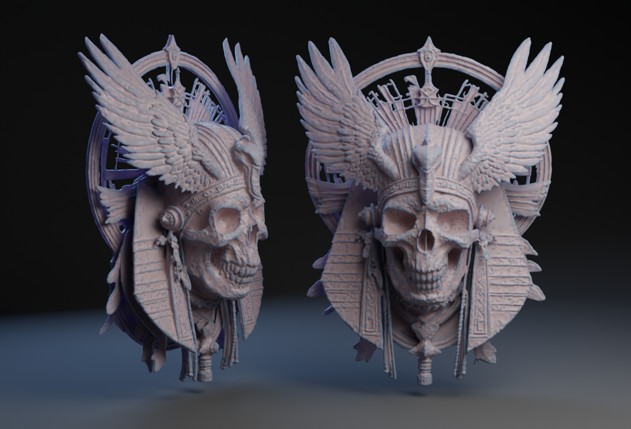 Egyptian Pharaoh Skull